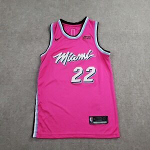 Miami Heat Jimmy Butler Jersey Mens 44 Pink NBA Basketball Swingman Nike Vice